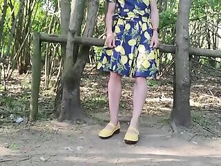 blue and yellow dress