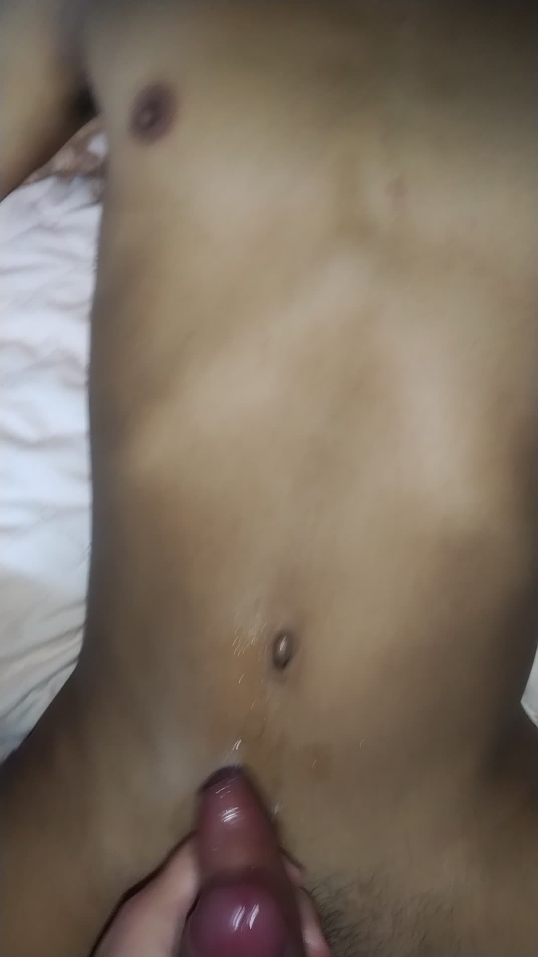 Cum in femboy's big dick