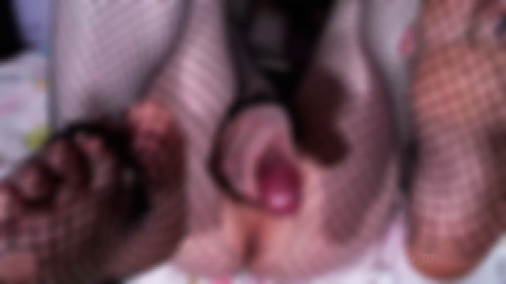 Silly femboy, huge cumshot, in fishnets! (Teaser)